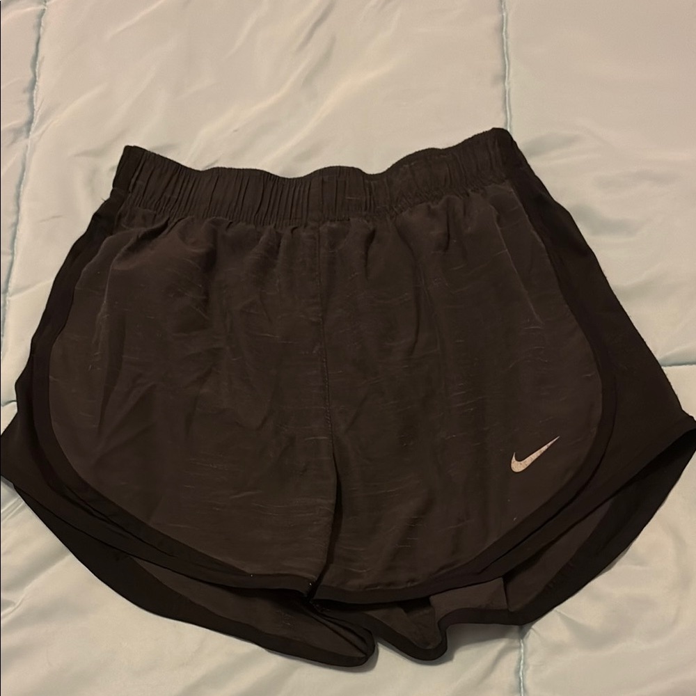Nike Black Athletic Shorts with Tempo Design